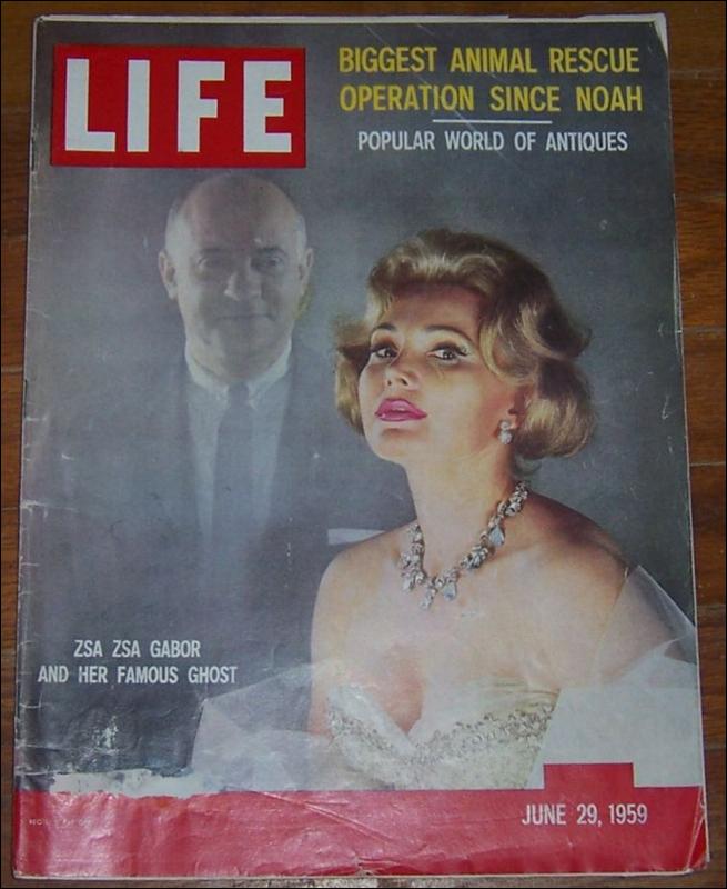Life Magazine June 29, 1959 Zsa Zsa Gabor and Her Famous Ghost on cover