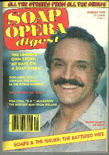 Soap Opera Digest Magazine August 1978 Hal Linden on the Cover