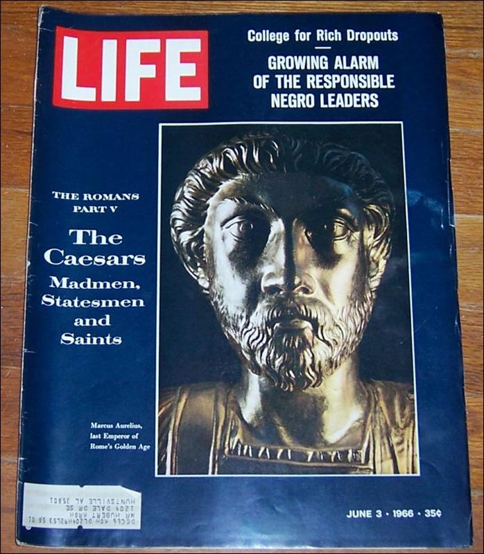 Life Magazine June 3, 1966 Marcus Aurelius on Cover Era of the Caesars