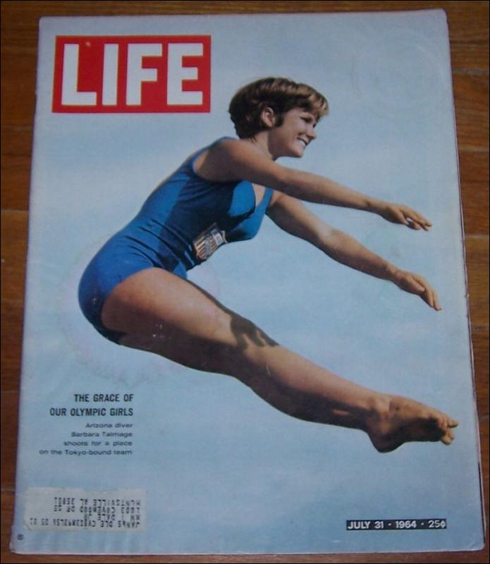 Life Magazine July 31, 1964 Barbara Talmage Olympic Diver on cover
