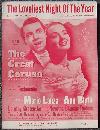 Loveliest Night of the Year Starring Mario Lanza and Ann Blyth 1950 Sheet Music