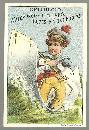 Victorian Trade Card for Celluloid Waterproof Collars and Cuffs with Sailor Boy
