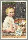 Victorian Trade Card for Clark's Spool Cotton with Baby as Mother's Treasure
