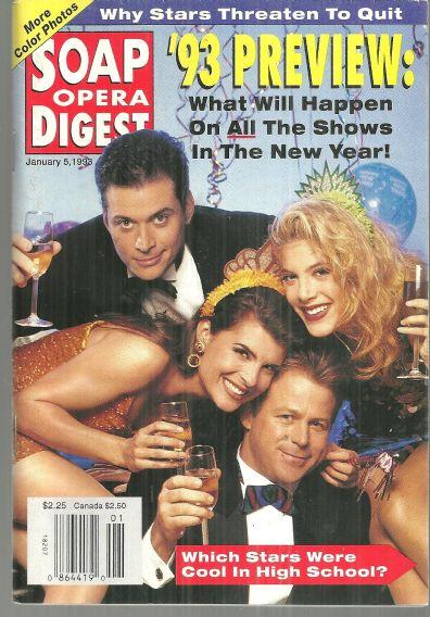 Soap Opera Digest Magazine January 5, 1993 1993 Preview Issue