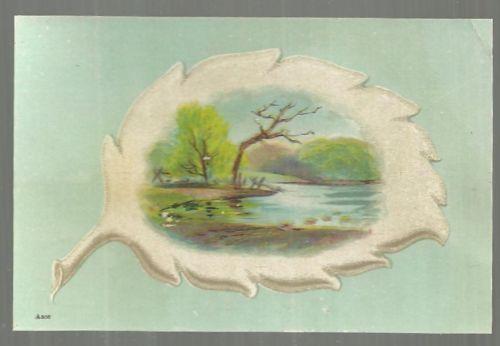 Victorian Trade Card for Grobecker's Fever and Ague Pills With Leafy Scene