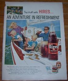 1959 Hires Root Beer Magazine Life Magazine Color Advertisement Adventure