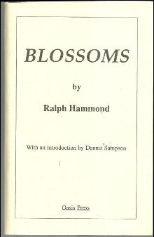 Blossoms Signed by Ralph Hammond 1990 1st edition Poetry