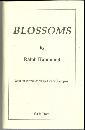 Blossoms Signed by Ralph Hammond 1990 1st edition Poetry