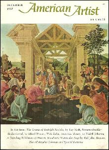 American Artist Magazine December 1967 Adoration of the Magi by Sandro Botticell
