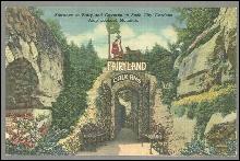 Postcard of Entrance to Fairyland Caverns, Rock City Gardens, Tennessee