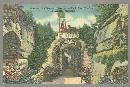 Postcard of Entrance to Fairyland Caverns, Rock City Gardens, Tennessee