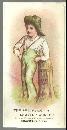 Victorian Card for The Brockton Shutter Worker With Boy Leaning on Old Post