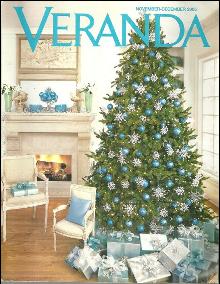 Veranda Magazine November-December 2005 Rhapsody in Blue at Christmastime