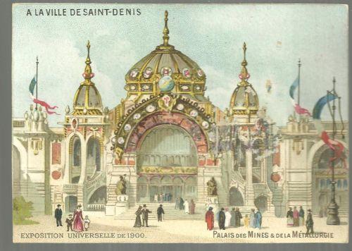 Victorian Trade Card for Ville de Saint Denis, Paris Palais de Des Mines