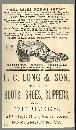 Victorian Trade Card For Standard Screw Fastened Boots and Shoes School Girl