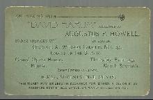 Ticket for An Evening with David Harum Presented by Augustus F. Howell Peoria IL
