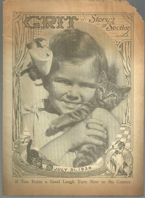 Grit Story Section July 31, 1938 Vintage Fiction Cartoons, Poetry, Jokes