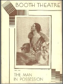 Playbill Isabel Jeans in the Man in Possession, January 12, 1931