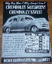 1941 Chevrolet World War II Life Magazine Advertisement Chevrolet Satisfies