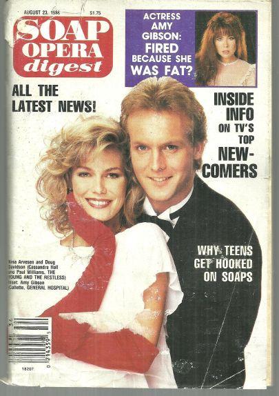 Soap Opera Digest Magazine August 23, 1988 Cassandra and Paul from YR on Cover