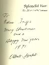 Splendid Fare the Albert Stockli Cookbook Signed 1st edition with Dust Jacket