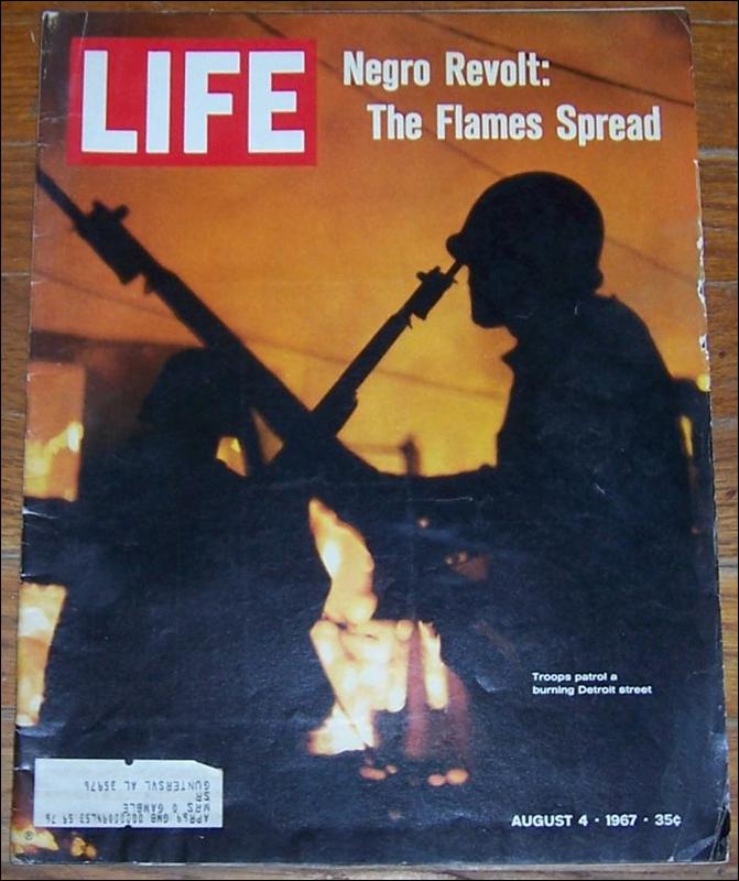 Life Magazine August 4, 1967 Negro Revolt, The Flames Spread on cover