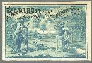 Victorian Trade Card for Sapanule With Courting Couple in Garden Shot by Cupid