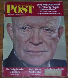 Saturday Evening Post Magazine August 11-18, 1962 Eisenhower on Cover