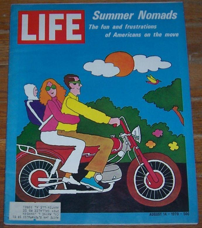 Life Magazine August 14, 1970 Summer Nomads by Lionel Kalish on cover