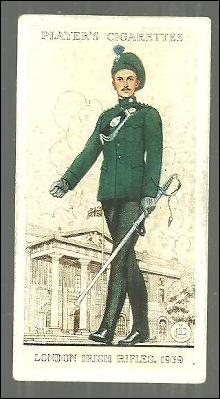 Vintage Player's Cigarette Card with London Irish Rifles #46