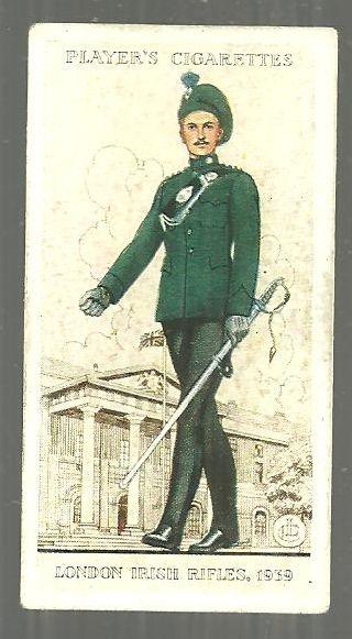Vintage Player's Cigarette Card with London Irish Rifles #46