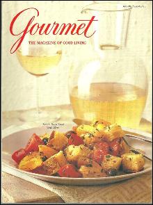 Gourmet Magazine August 1996 Herbed Tomato Bread Salad On Cover