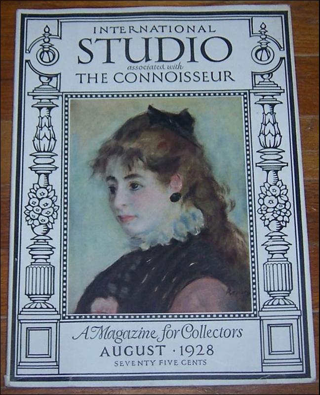 International Studio Associated with Connoisseur Magazine August 1928 Clocks