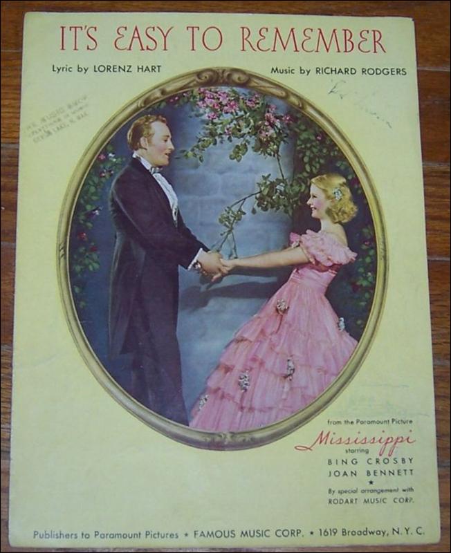It's Easy to Remember From Mississippi Starring Bing Crosby and Joan Bennett