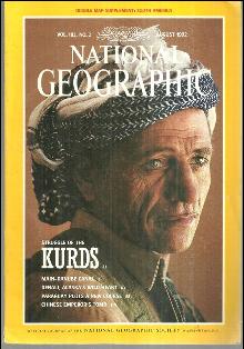 National Geographic Magazine August 1992 Struggle of the Kurds by Hitchens