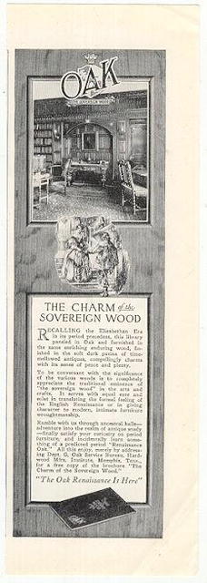 Oak the Sovereign Wood 1926 Advertisement