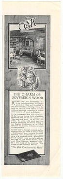 Oak the Sovereign Wood 1926 Advertisement