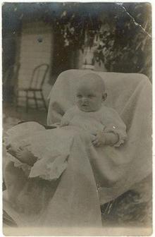 Baby in Christianing Gown Photo postcard