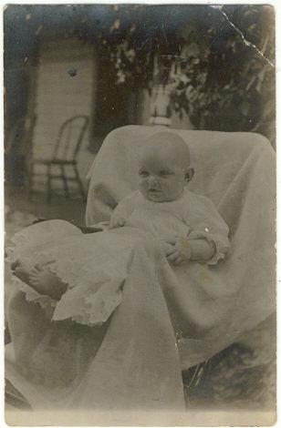 Baby in Christianing Gown Photo postcard
