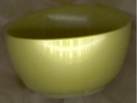 Hazel Atlas Ovide Chartreuse Cereal Bowl