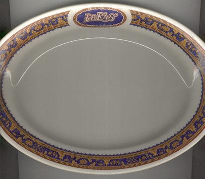 Lamberton Le Kas` Restaurant Oval Platter