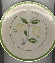 Blue Ridge Southern Pottery Forest Fruit Plate