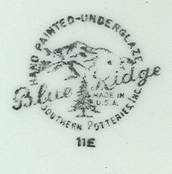 Blue Ridge Southern Pottery Forest Fruit Plate