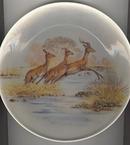 Crown Decor Plate With Jumping Impalas