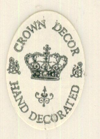 Crown Decor Plate With Jumping Impalas