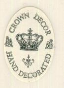 Crown Decor Plate With Jumping Impalas