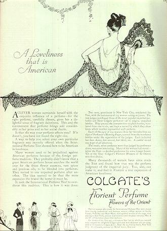 Colgate's Florient Perfume 1921 Advertisement