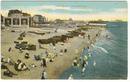 Postcard of The Beach at Folkestone, Kent, England