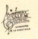 Salem China Symphony Dinner Plate