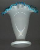 Fenton Aquacrest Ruffled Edge Vase